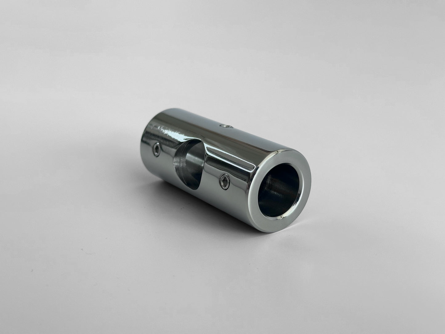 Polished Stainless Steel Connector | Creates Strong Joints for Shelves & Furniture (TYPE C-P)