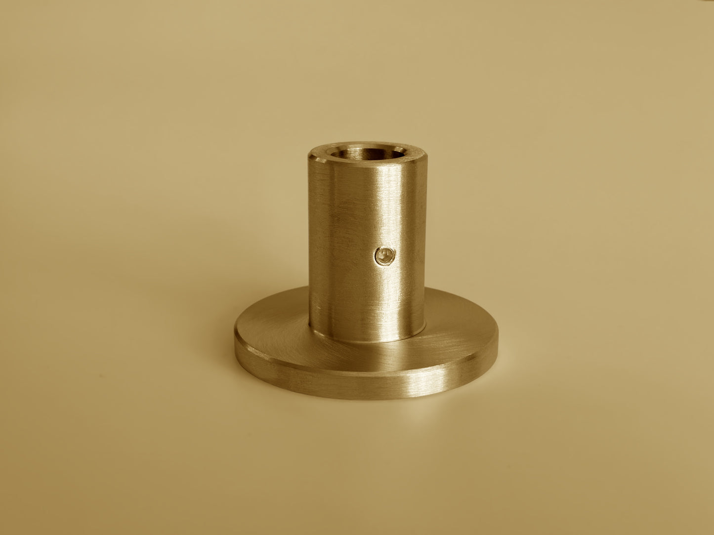Type D - Brass Base Foot for Shelving & Freestanding Units | Solid Brass Pipe Support