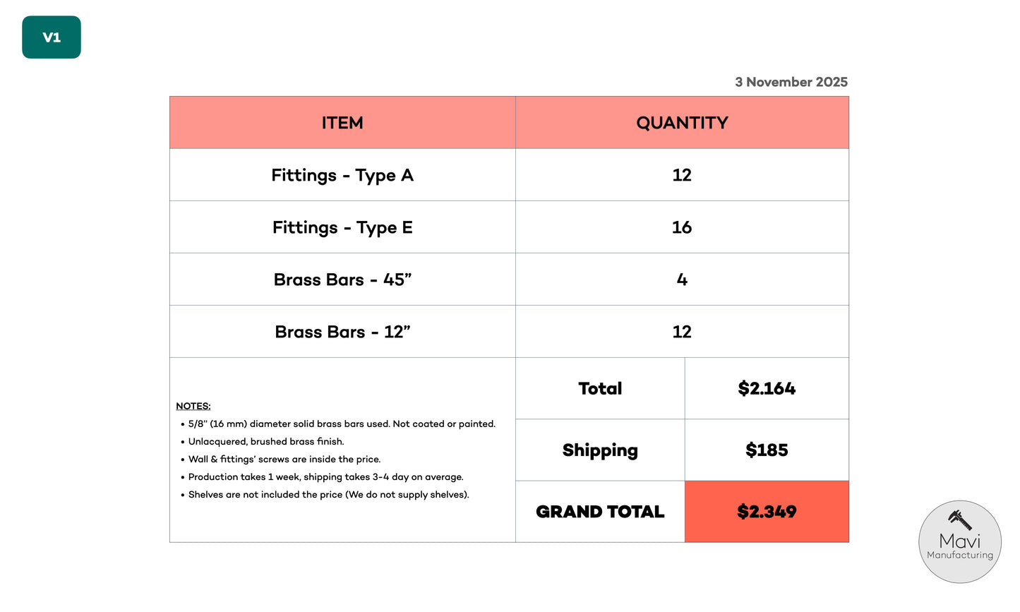 Custom brass shelving unit - 5/8"Dia. - Unlacquered Brushed Brass Finish (Samin Emam)