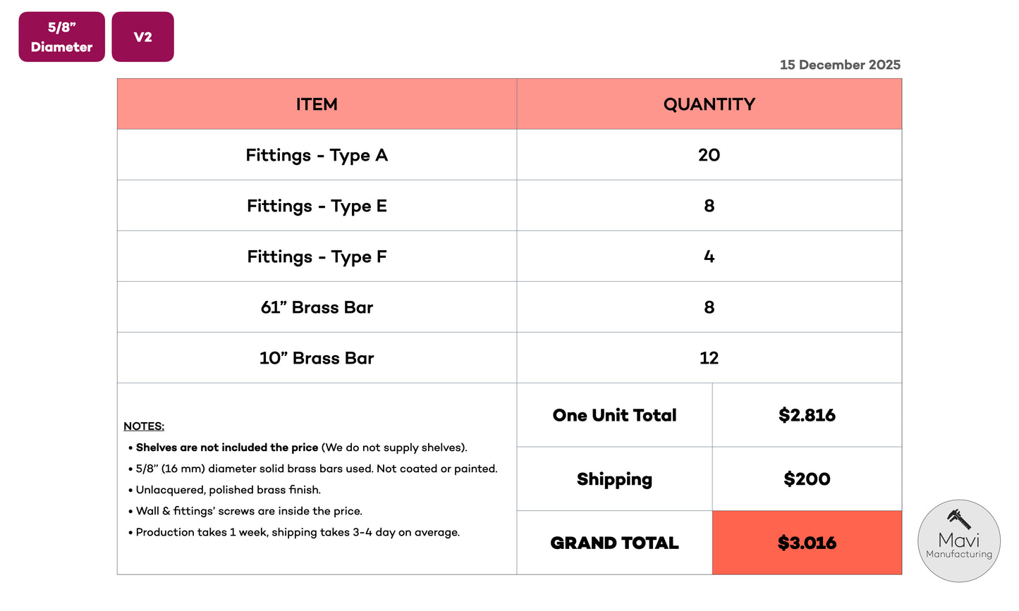 Custom brass shelving unit - 5/8"Dia. - Unlacquered Brushed Brass Finish (Danny Kay)