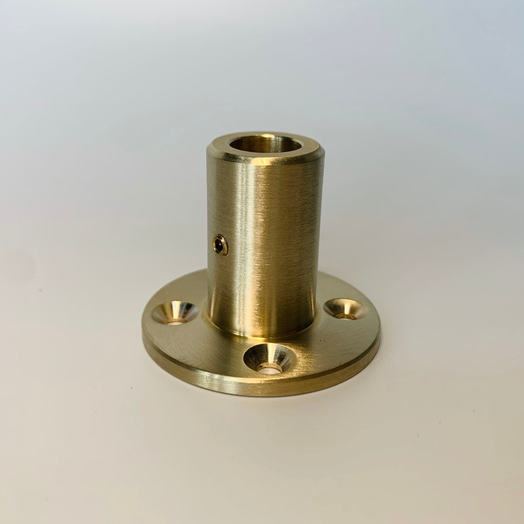 TYPE E - Unlacquered, satin brass fittings & brackets Brassshelf