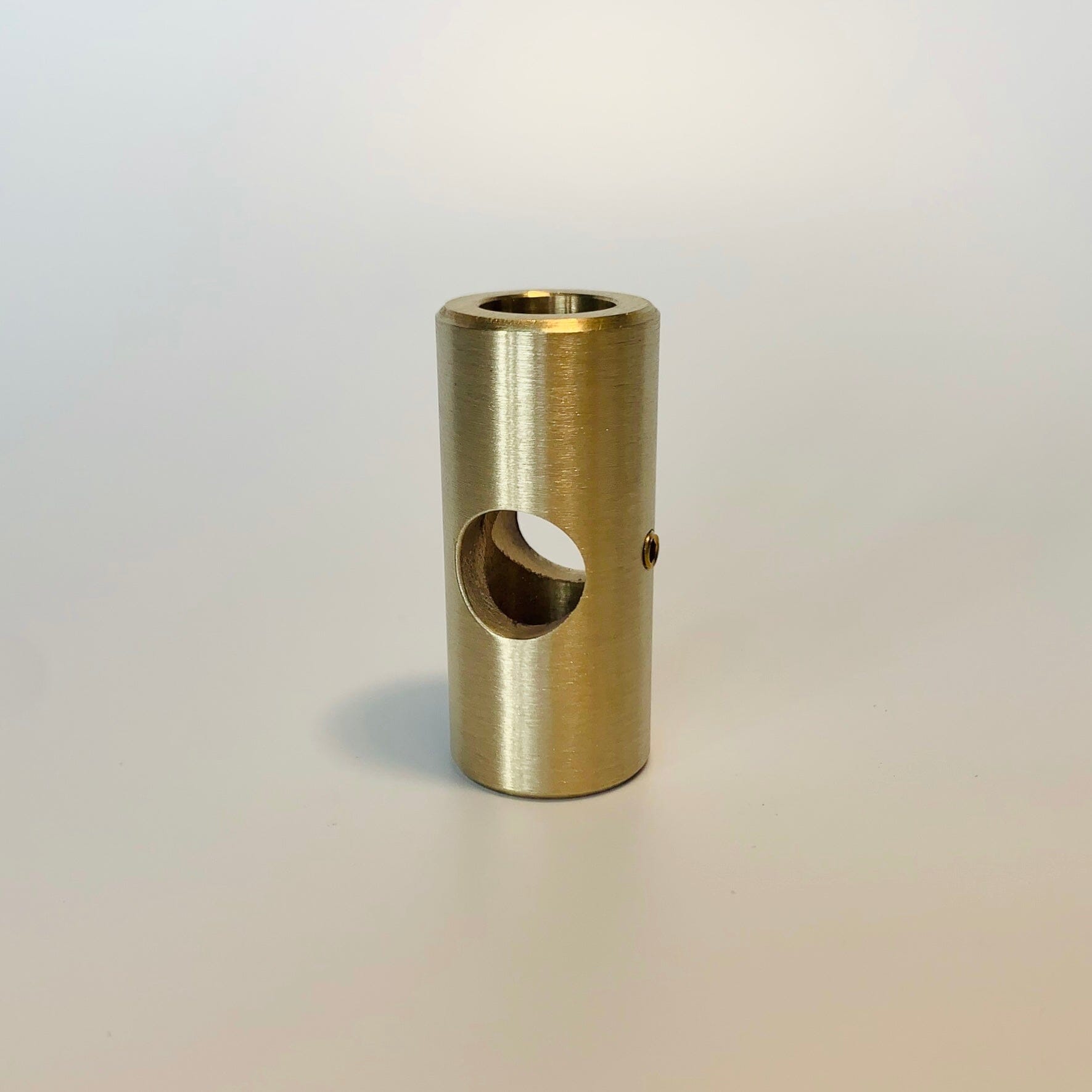 TYPE C - Unlacquered, satin brass fittings & brackets Brassshelf