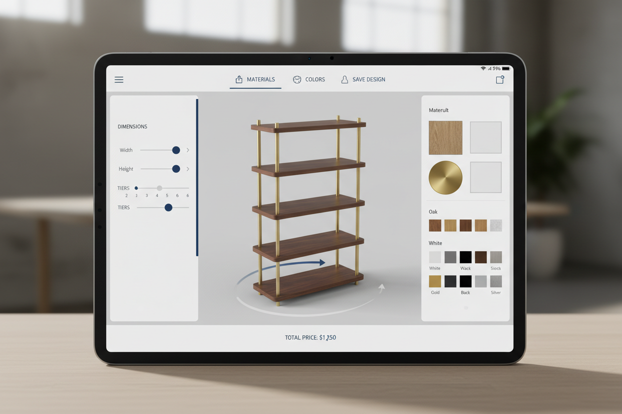 3d Shelf configurator