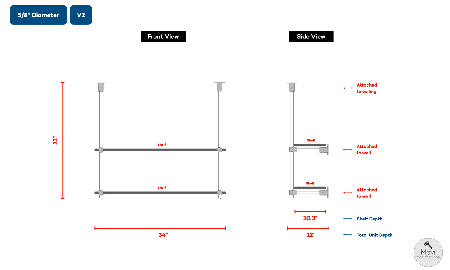 Custom brass shelving unit - 5/8"Dia. - Unlacquered Brushed Brass Finish (Sylvanna Geha)