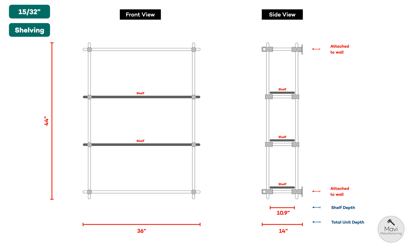 Custom brass shelving unit + Rail + 2x Decorative Rails (Torga D.)