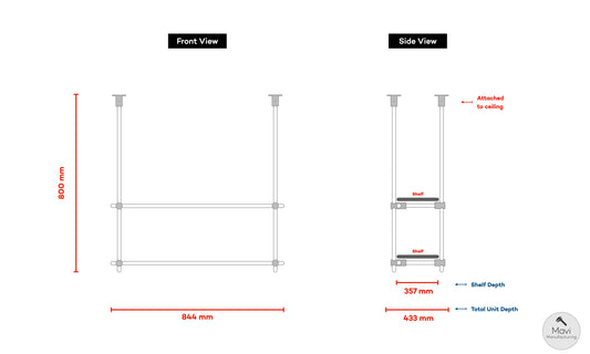 Custom brass shelving unit (Il. Ga.)