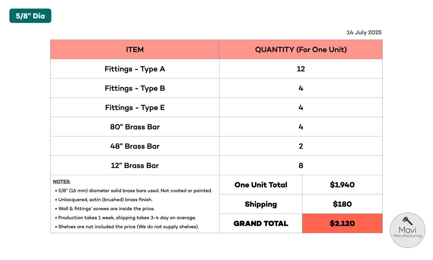 Custom brass shelving unit - 5/8"Dia. - Unlacquered Brushed Brass Finish (Tim Kehrli)