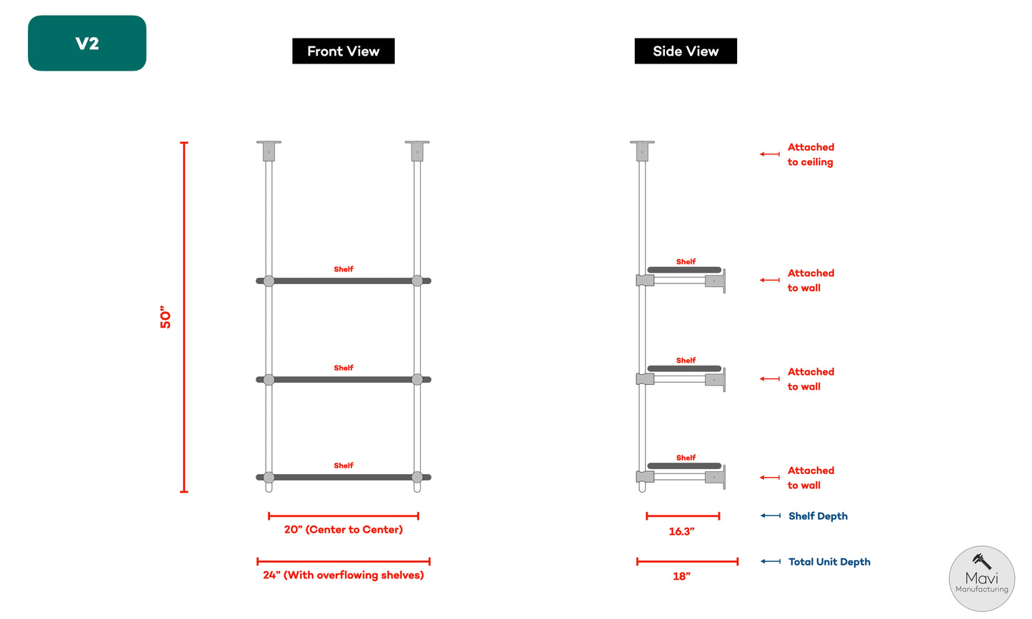 Custom brass shelving unit (Claas.)