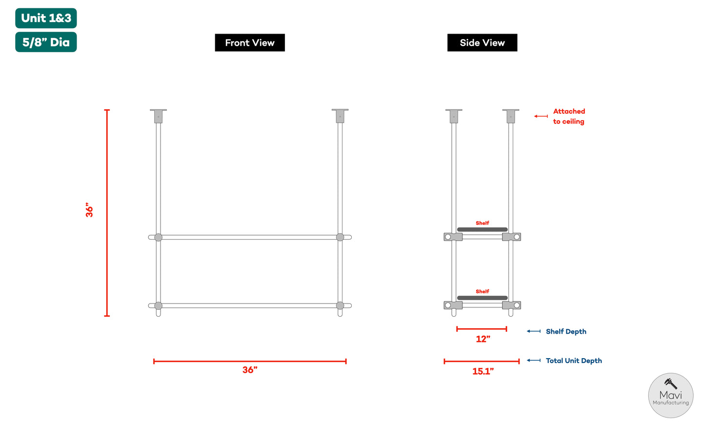 4 X Custom brass shelving units - 5/8"Diameter - Stainless Steel - PVD Coated - Brass Color - Brushed  (Keith Soltesz)