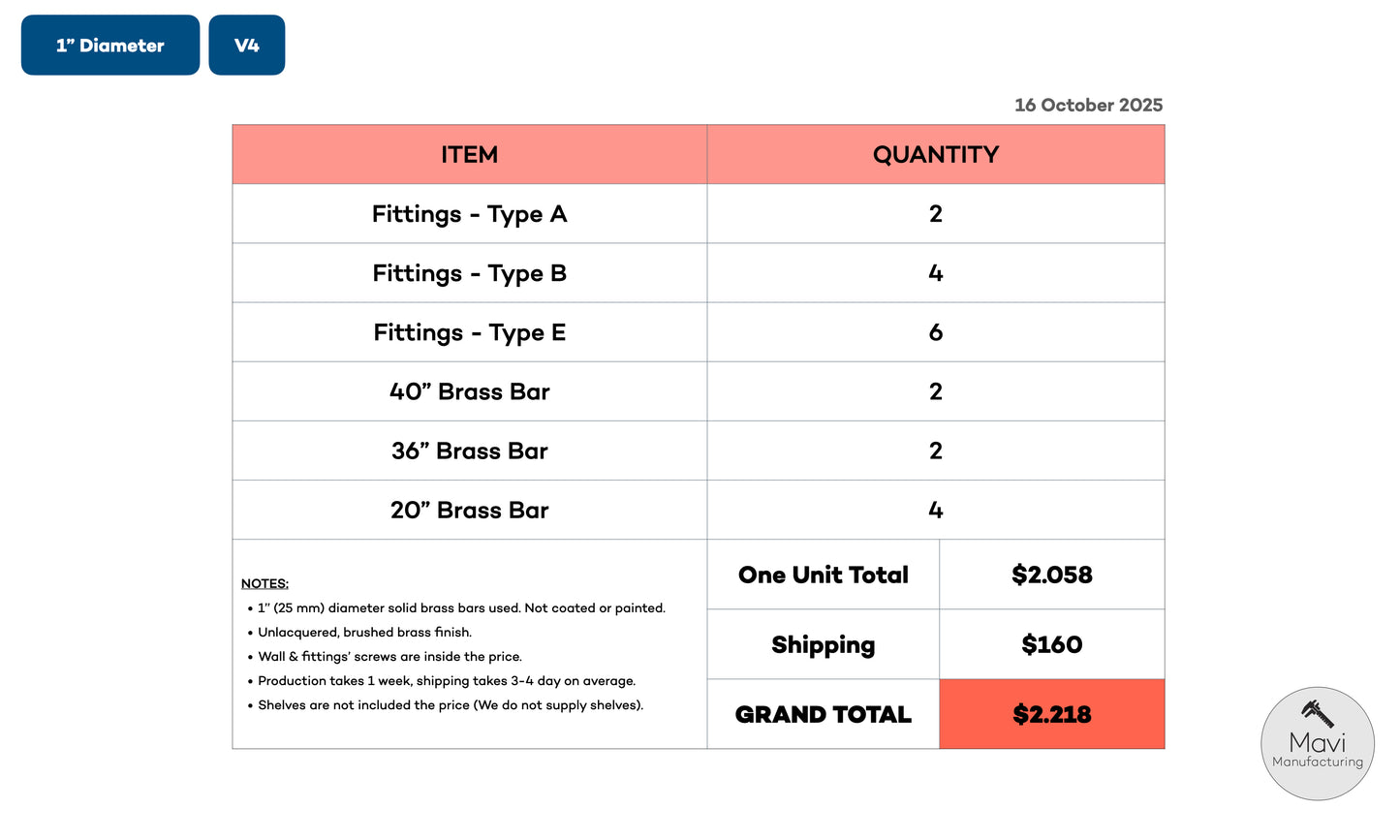 Custom brass shelving unit - 1"Dia. - Unlacquered Brushed Brass Finish (Dania Ramirez)