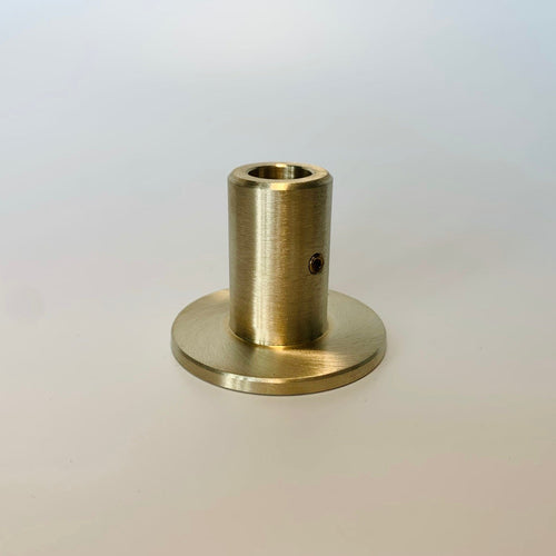 TYPE D - Unlacquered, satin brass fittings & brackets Brassshelf 